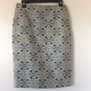 The Limited Pencil skirt with metallic accents